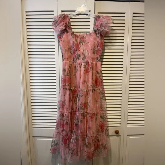Baltic Born Pink Floral Midi Dress - Picture 5 of 8